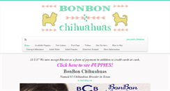 Desktop Screenshot of bonbonchihuahuas.com
