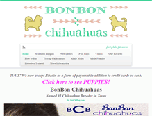 Tablet Screenshot of bonbonchihuahuas.com